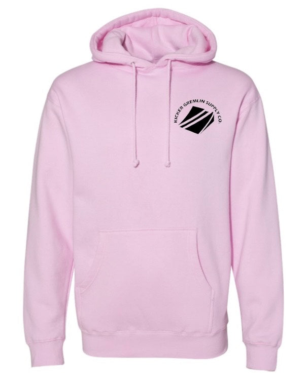 Warning Signs Light Pink Hoodie