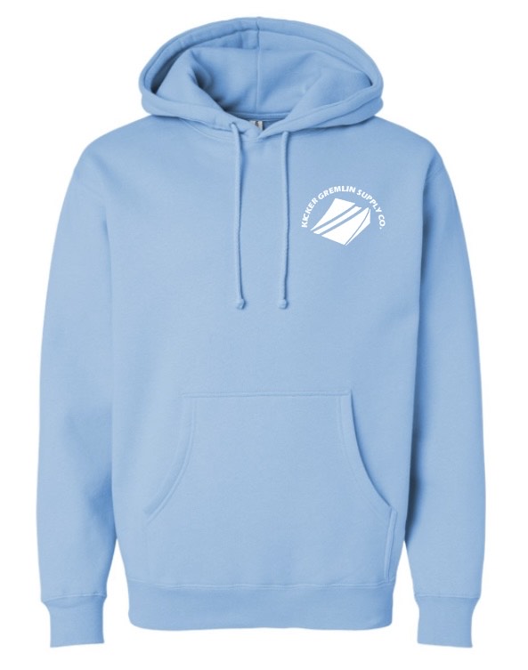 Warning Signs Aqua Blue Hoodie