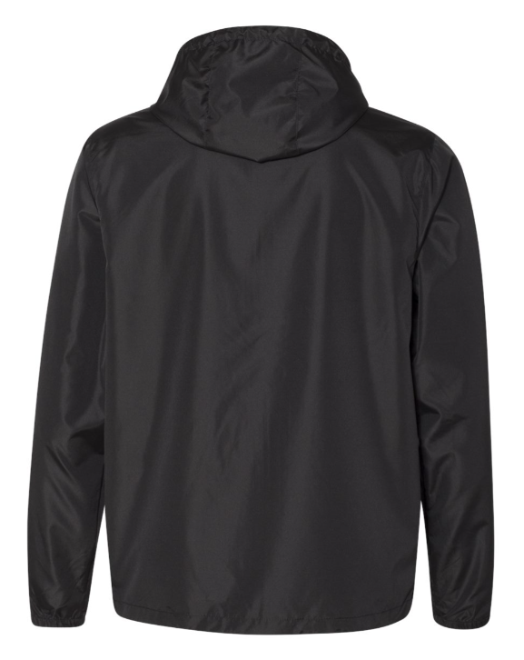 Black Half Zip Windbreaker