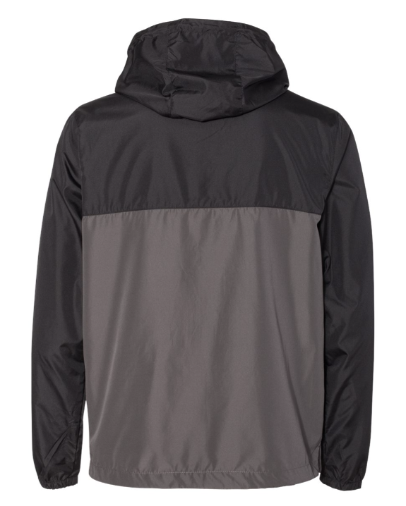 Black/Graphite Full Zip Windbreaker