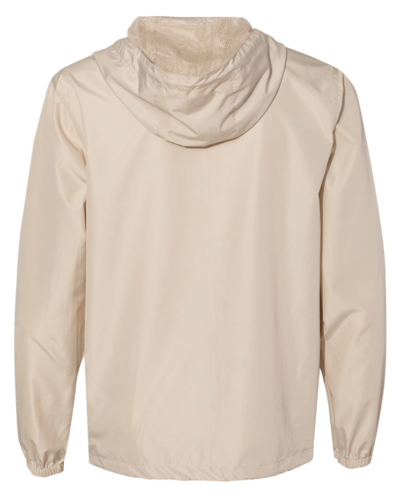 Khaki Full Zip Windbreaker