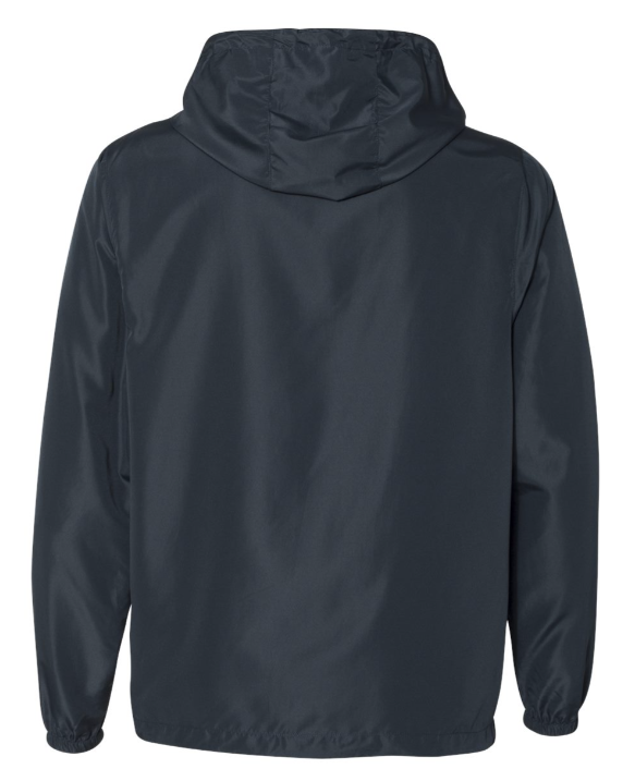 Navy Full Zip Windbreaker