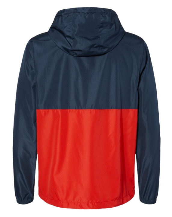Navy/Red Half Zip Windbreaker