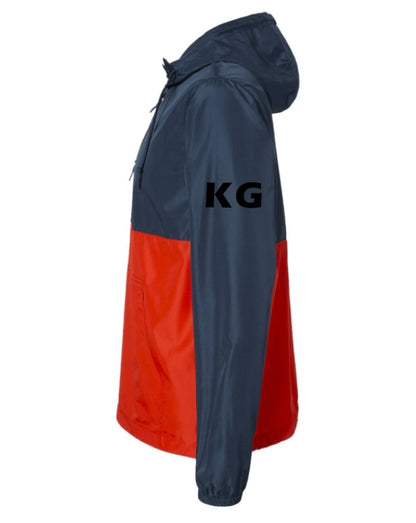 KG Windbreaker - Half Zip Black