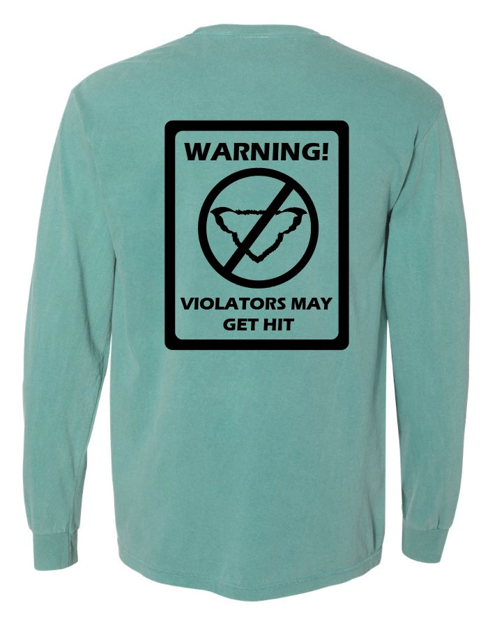 Warning Signs Seafoam Long