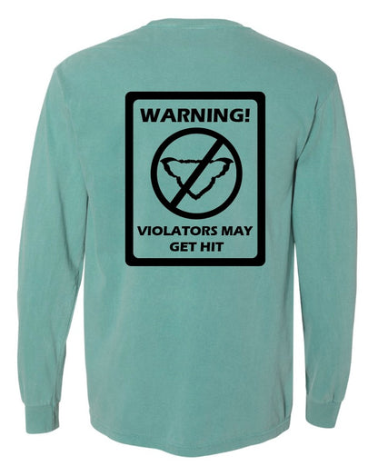 Warning Signs Seafoam Long