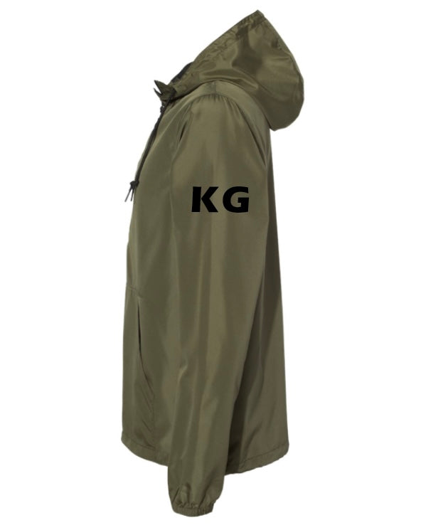 KG Windbreaker - Half Zip Black