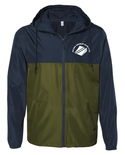 Navy/Army Full Zip Windbreaker
